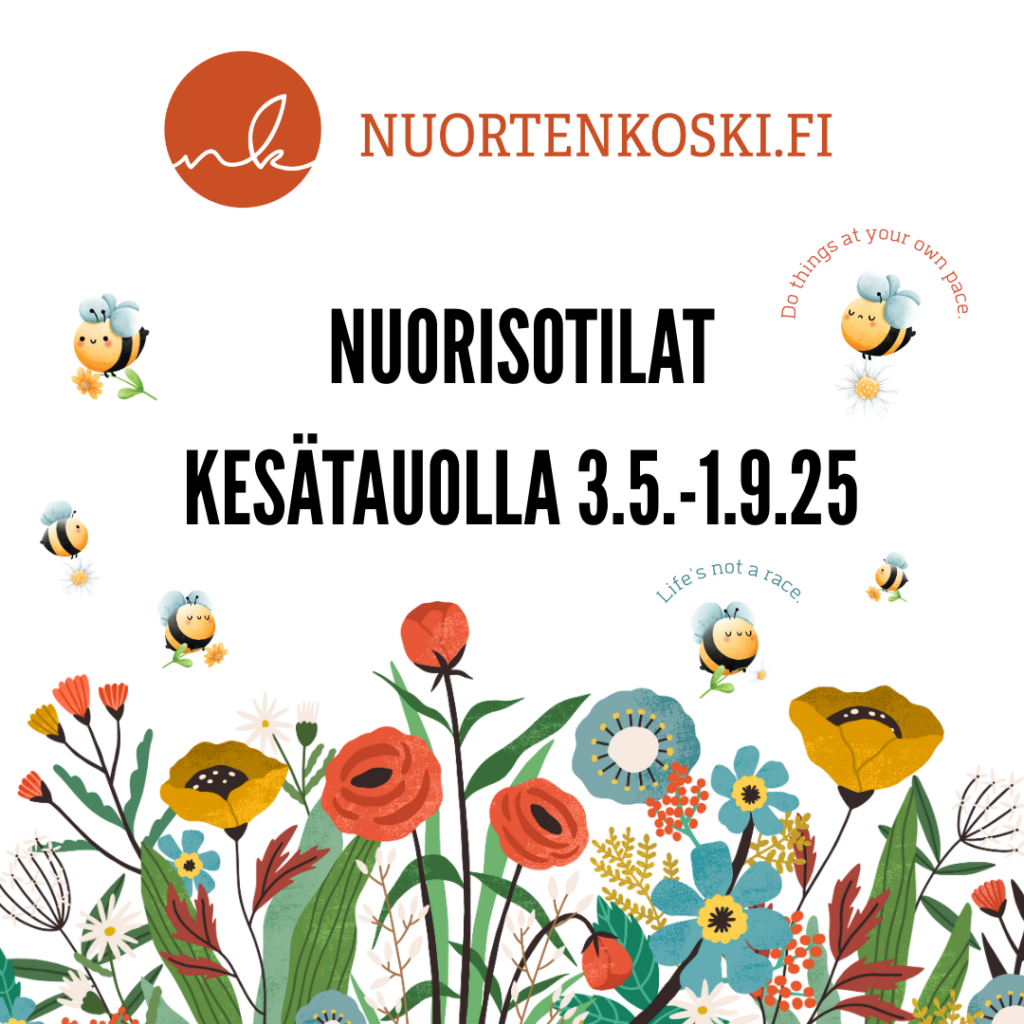 Valkeakosken kaupungin nuorisotilat kesätauolla 3.5.-1.9.25